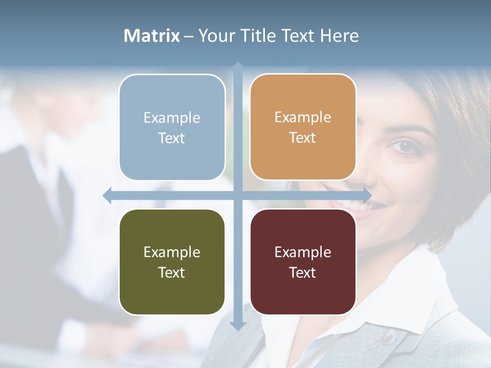 Job Colleague Girl PowerPoint Template