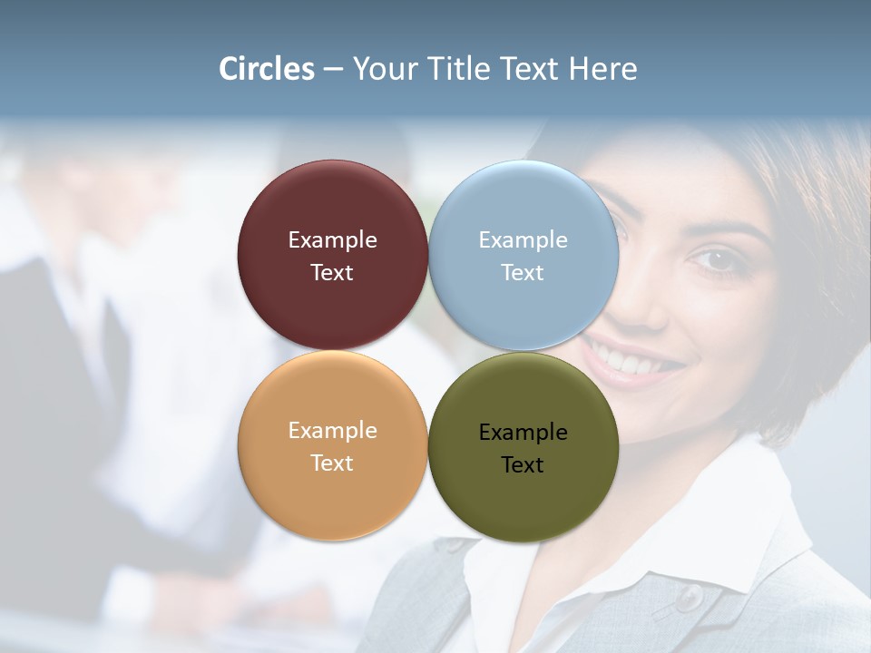 Job Colleague Girl PowerPoint Template