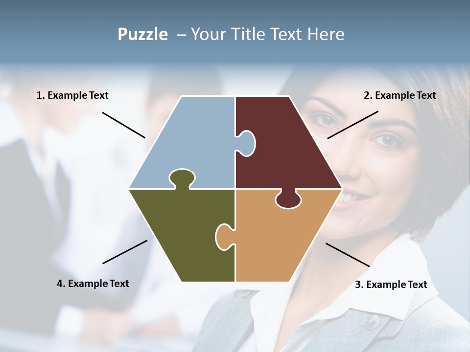 Job Colleague Girl PowerPoint Template