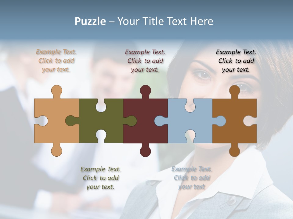 Job Colleague Girl PowerPoint Template