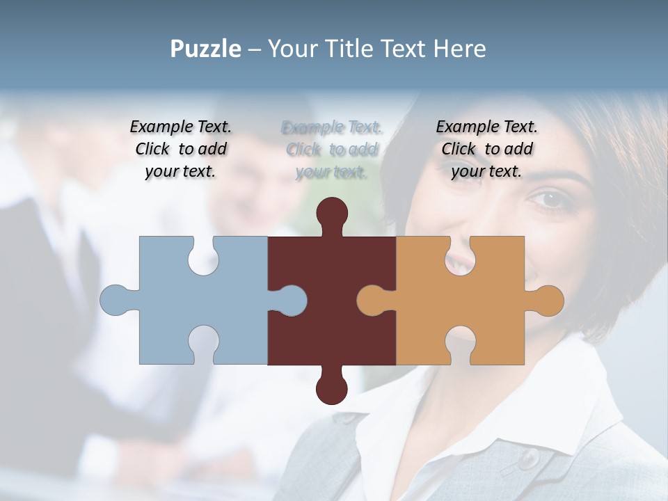 Job Colleague Girl PowerPoint Template