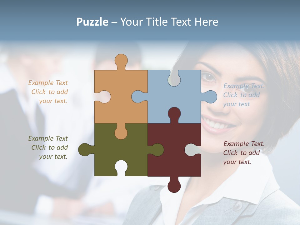 Job Colleague Girl PowerPoint Template