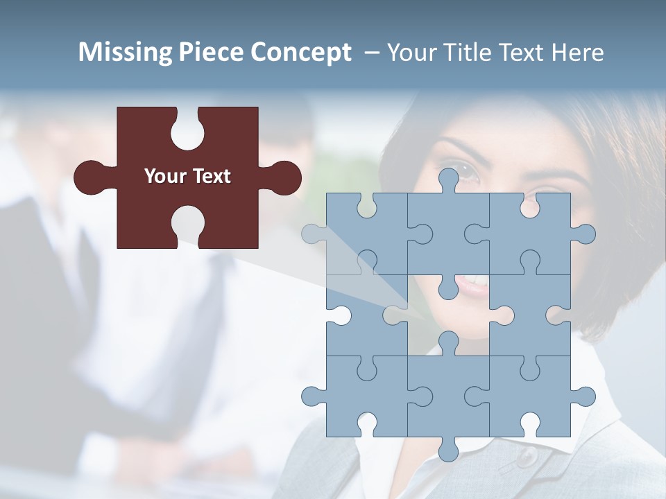 Job Colleague Girl PowerPoint Template