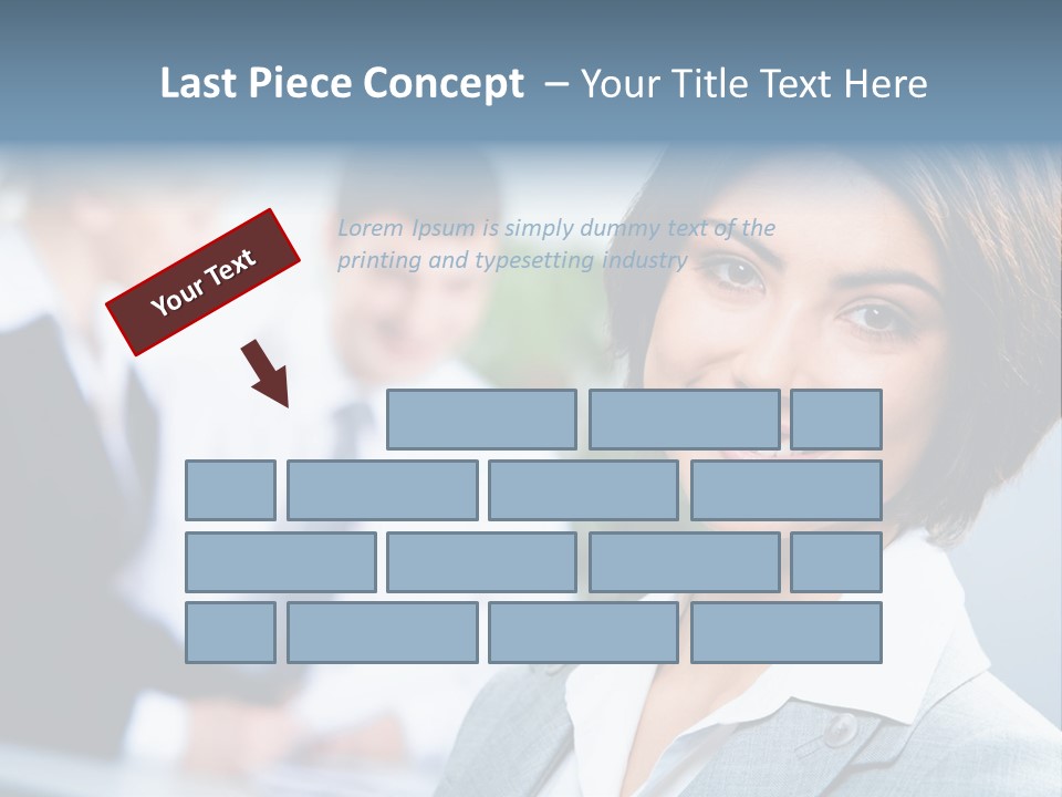 Job Colleague Girl PowerPoint Template