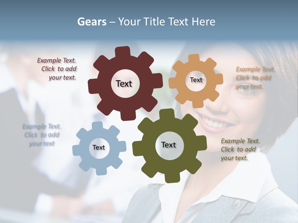 Job Colleague Girl PowerPoint Template