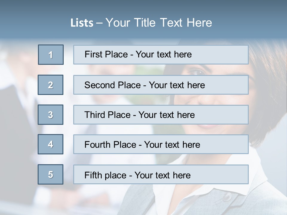 Job Colleague Girl PowerPoint Template