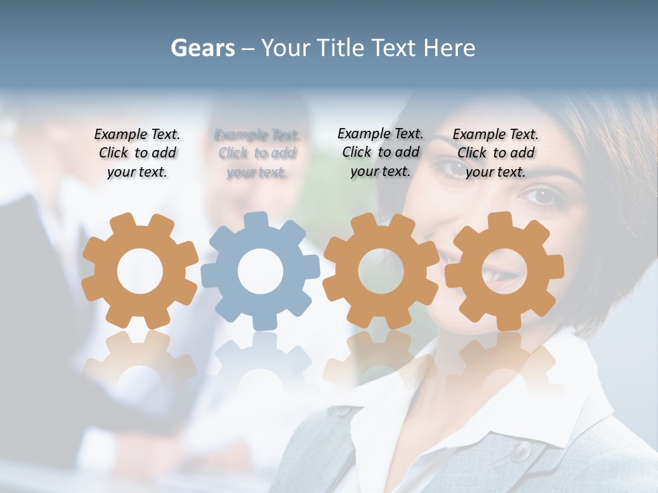 Job Colleague Girl PowerPoint Template