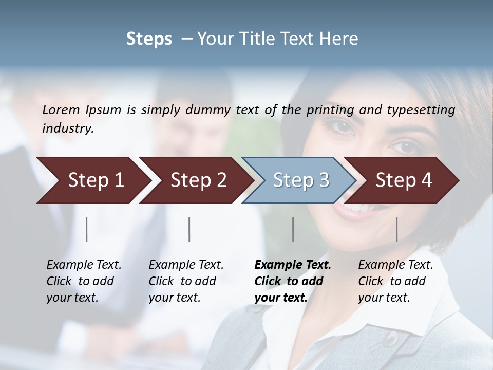 Job Colleague Girl PowerPoint Template