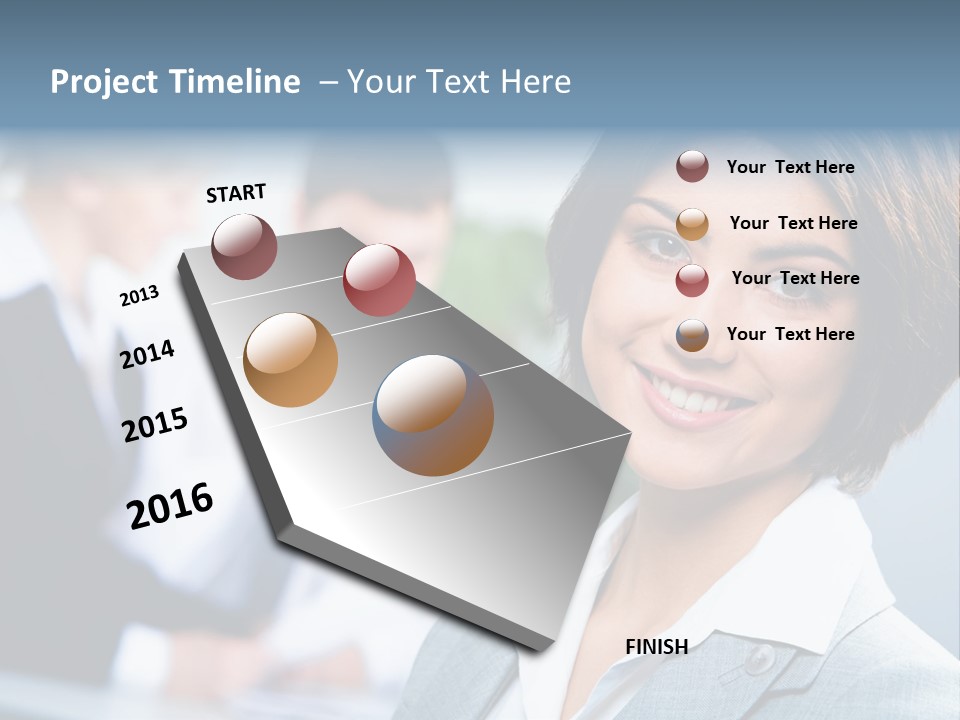 Job Colleague Girl PowerPoint Template