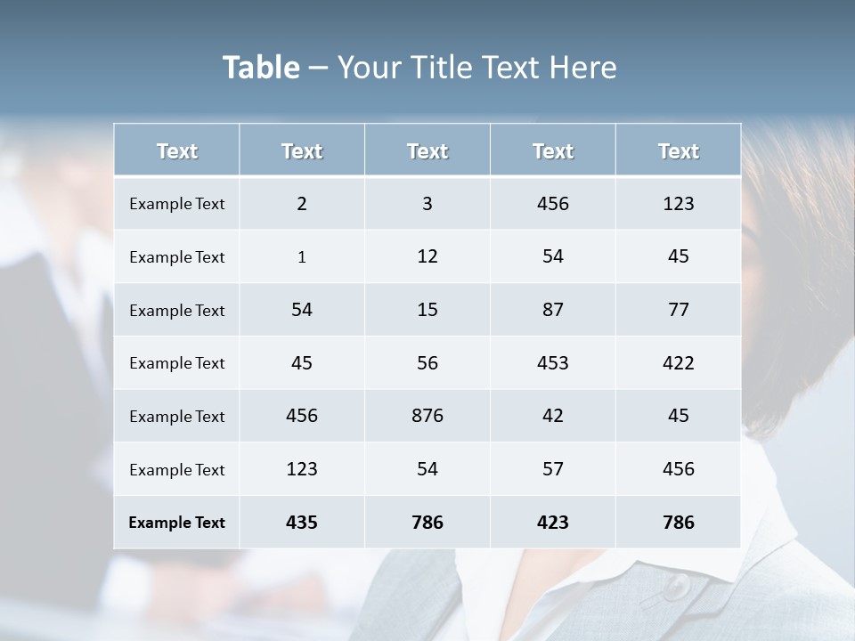 Job Colleague Girl PowerPoint Template