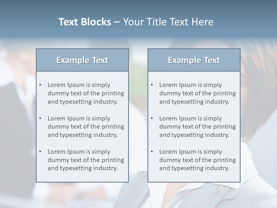 Job Colleague Girl PowerPoint Template
