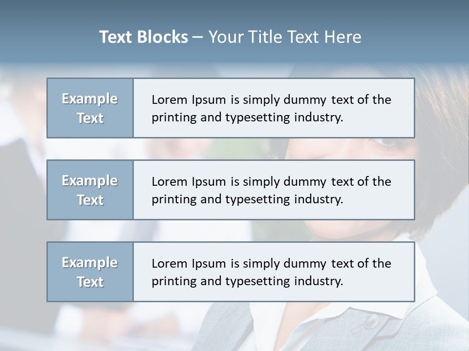 Job Colleague Girl PowerPoint Template