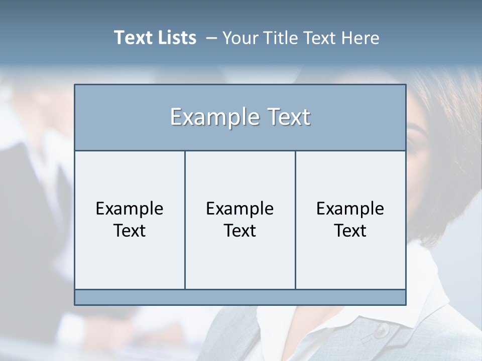 Job Colleague Girl PowerPoint Template