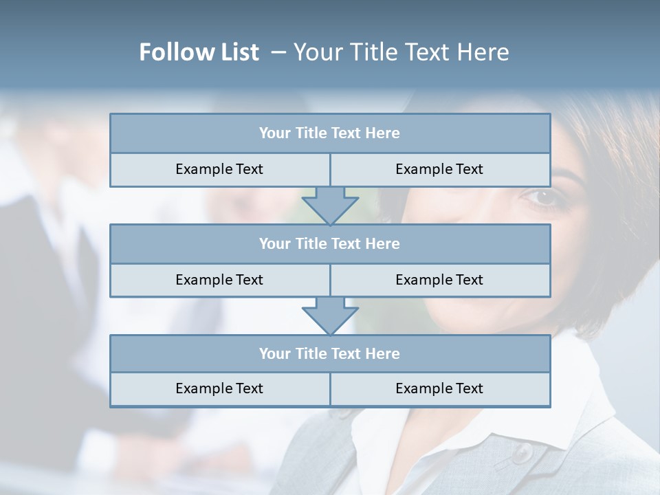 Job Colleague Girl PowerPoint Template