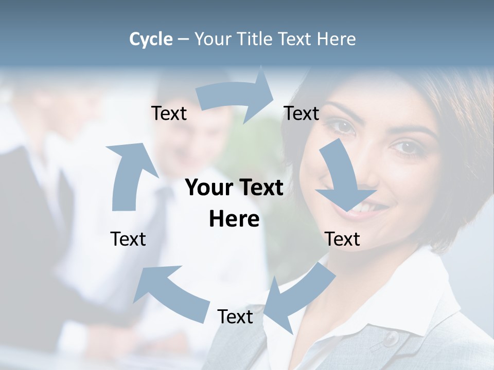 Job Colleague Girl PowerPoint Template