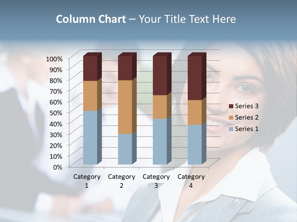 Job Colleague Girl PowerPoint Template