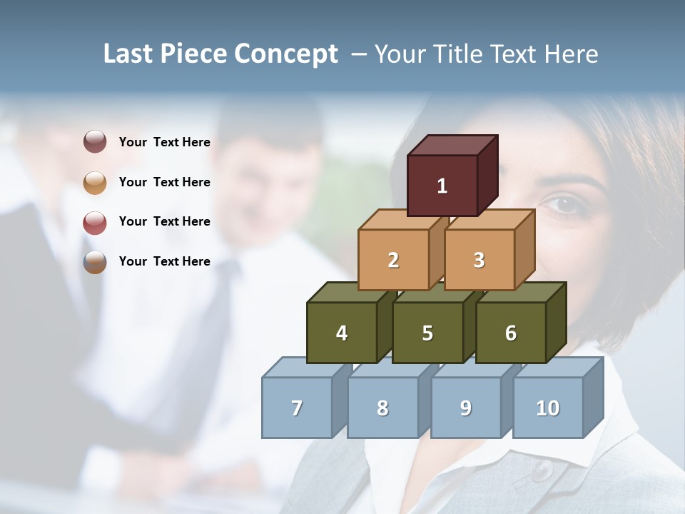 Job Colleague Girl PowerPoint Template