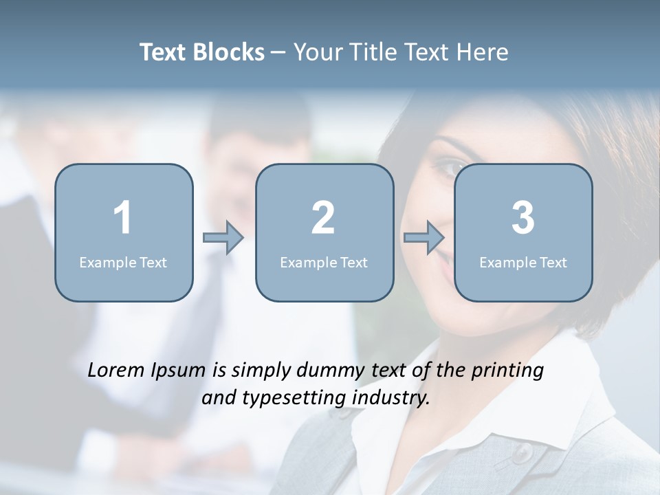 Job Colleague Girl PowerPoint Template