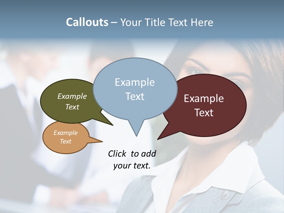 Job Colleague Girl PowerPoint Template