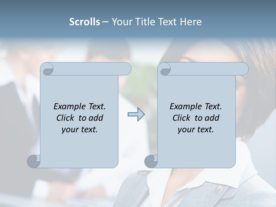 Job Colleague Girl PowerPoint Template