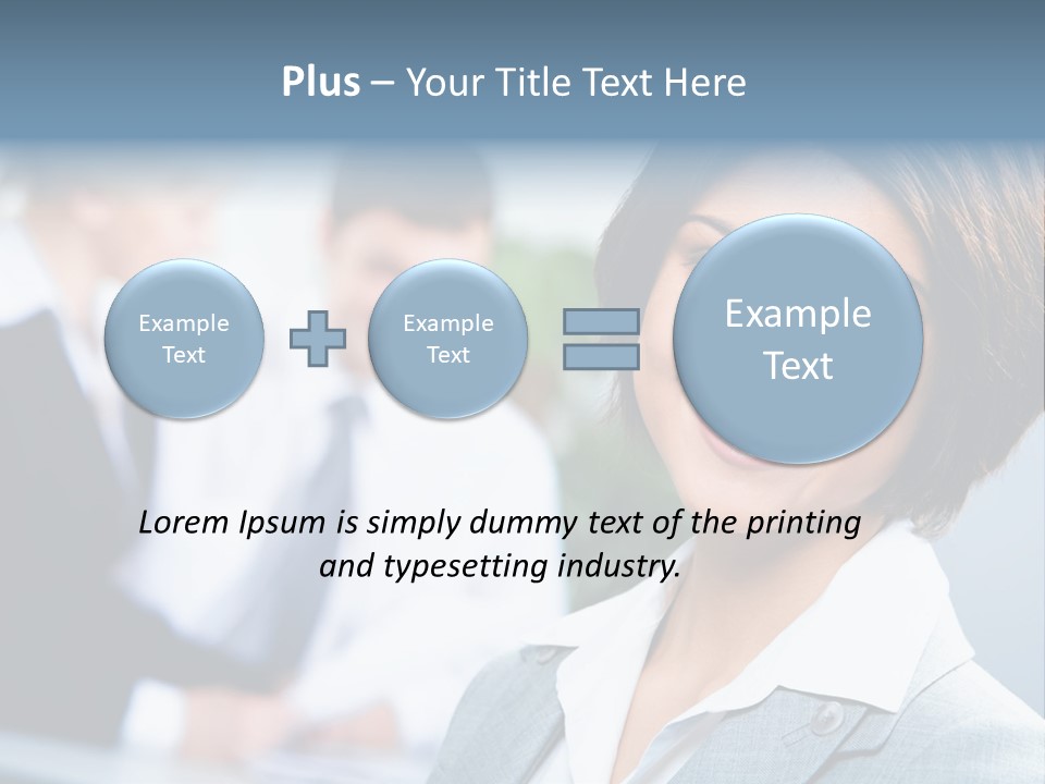 Job Colleague Girl PowerPoint Template