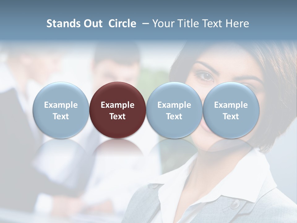 Job Colleague Girl PowerPoint Template