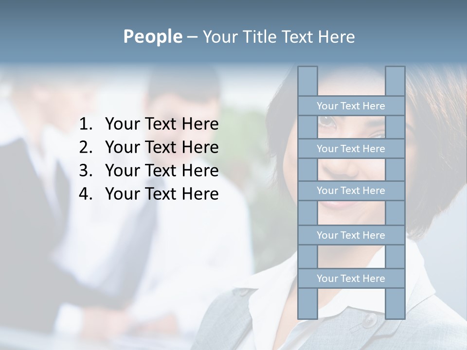 Job Colleague Girl PowerPoint Template