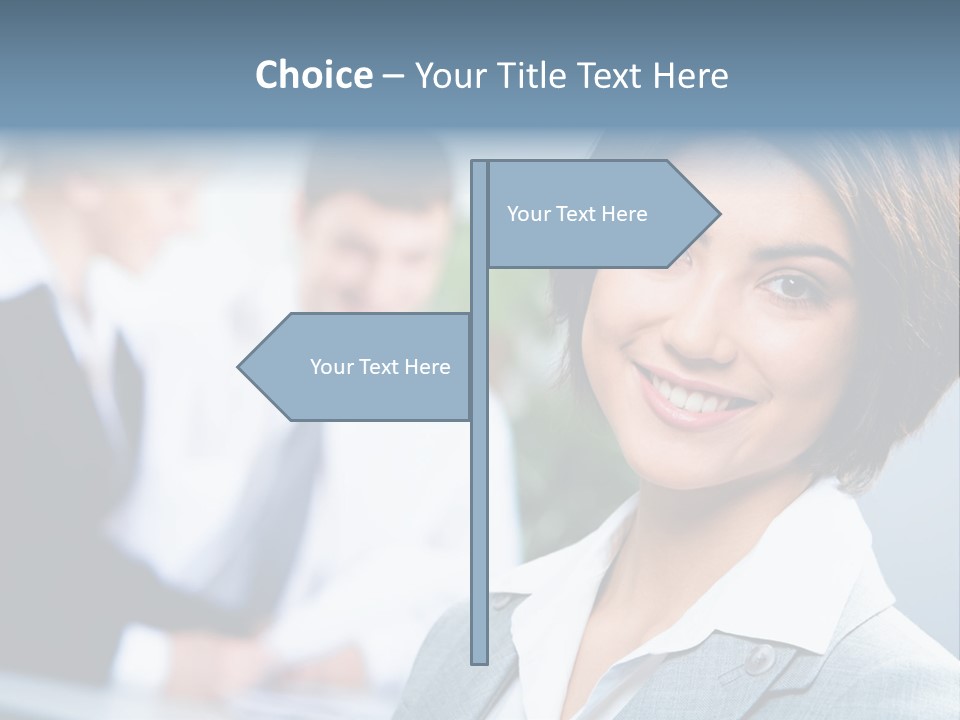 Job Colleague Girl PowerPoint Template