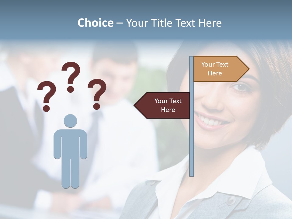 Job Colleague Girl PowerPoint Template