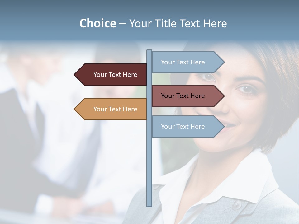 Job Colleague Girl PowerPoint Template