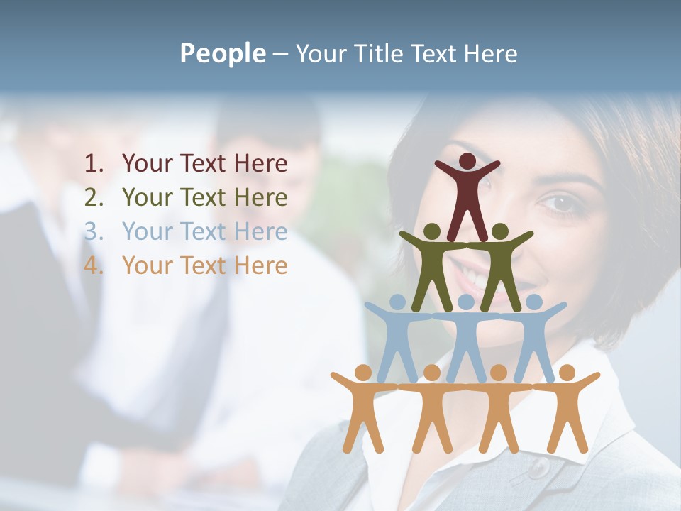 Job Colleague Girl PowerPoint Template