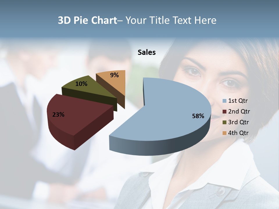 Job Colleague Girl PowerPoint Template