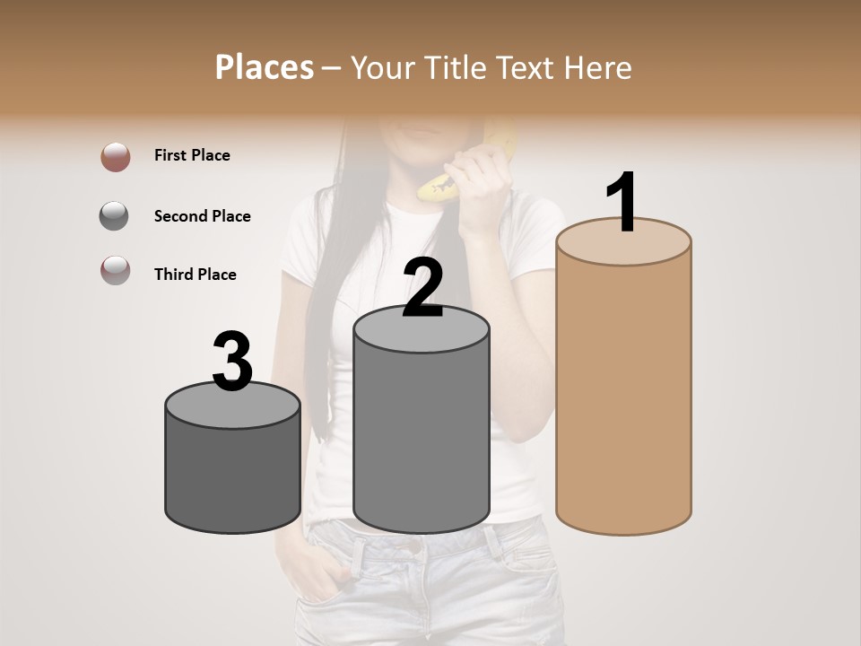 Confused Fun Food PowerPoint Template