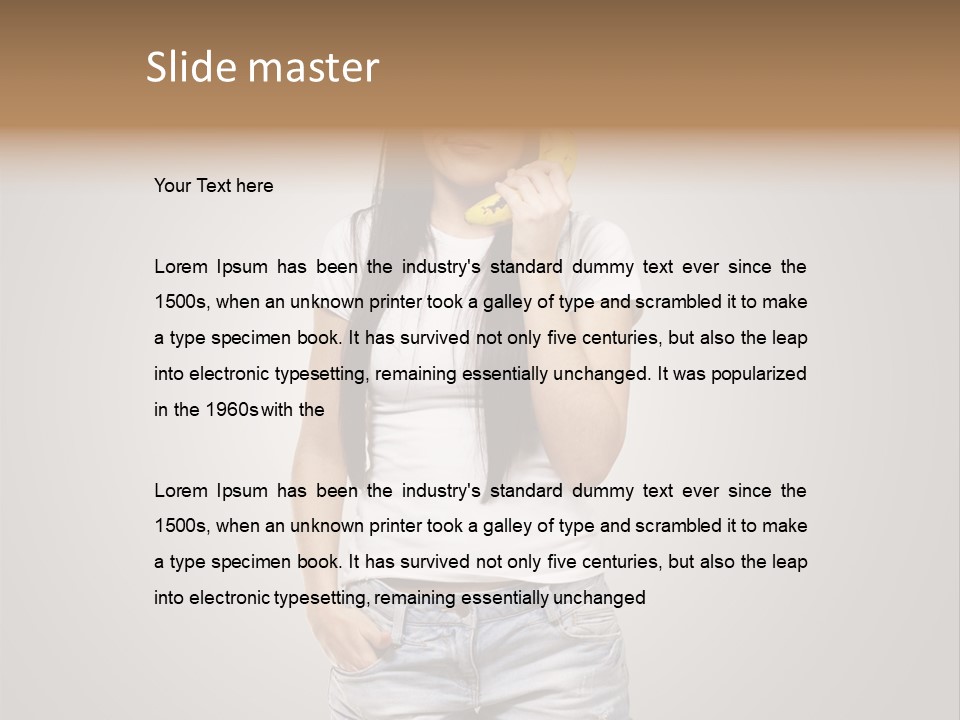 Confused Fun Food PowerPoint Template