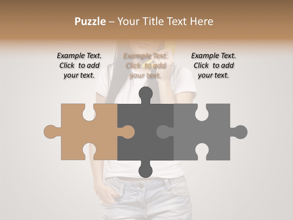 Confused Fun Food PowerPoint Template