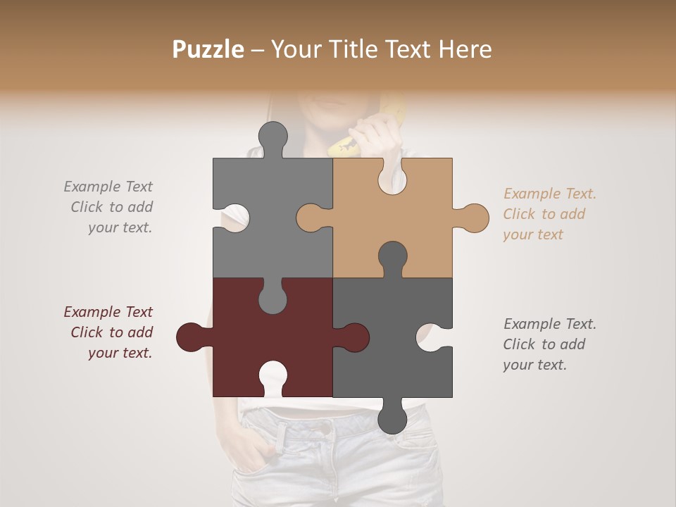 Confused Fun Food PowerPoint Template