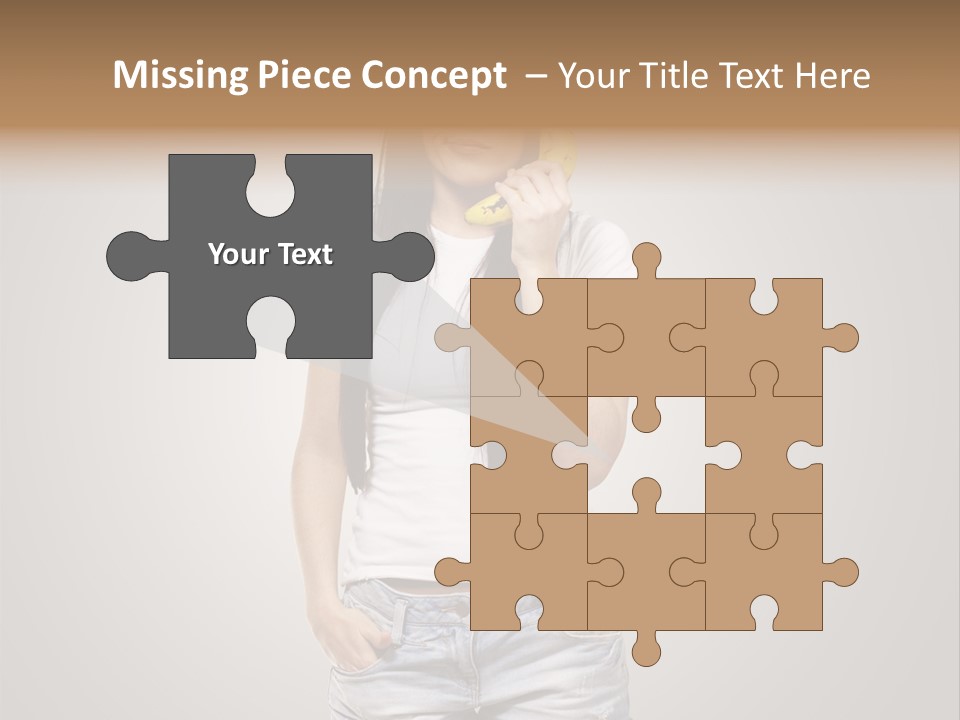 Confused Fun Food PowerPoint Template