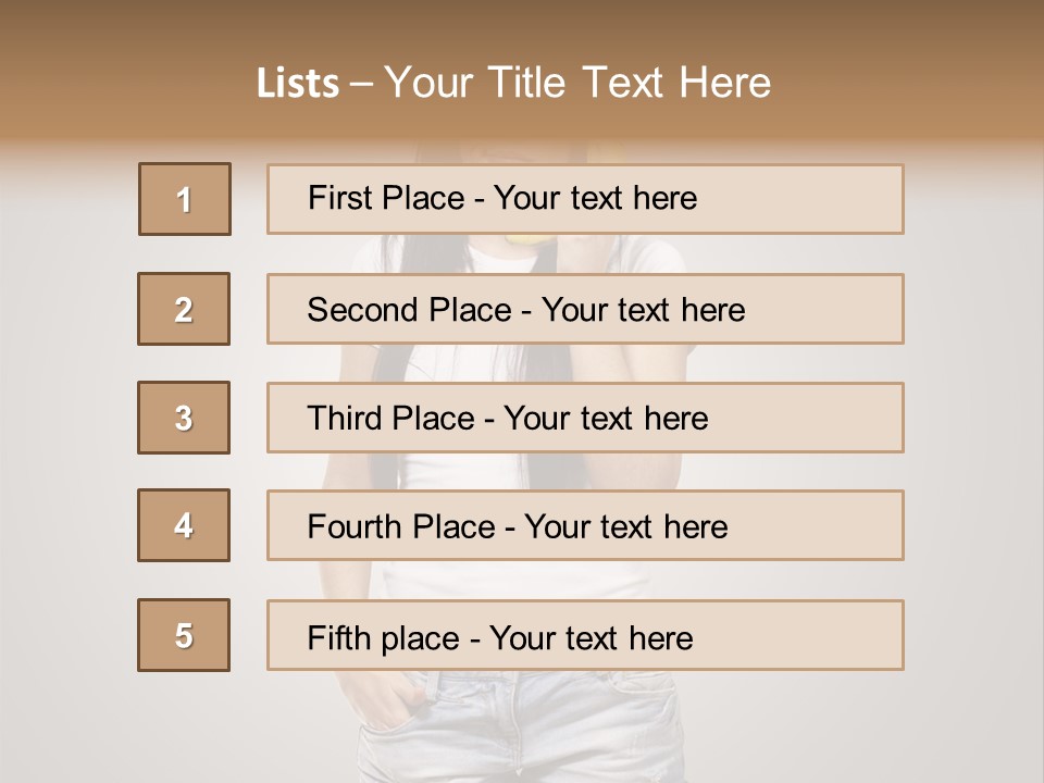 Confused Fun Food PowerPoint Template