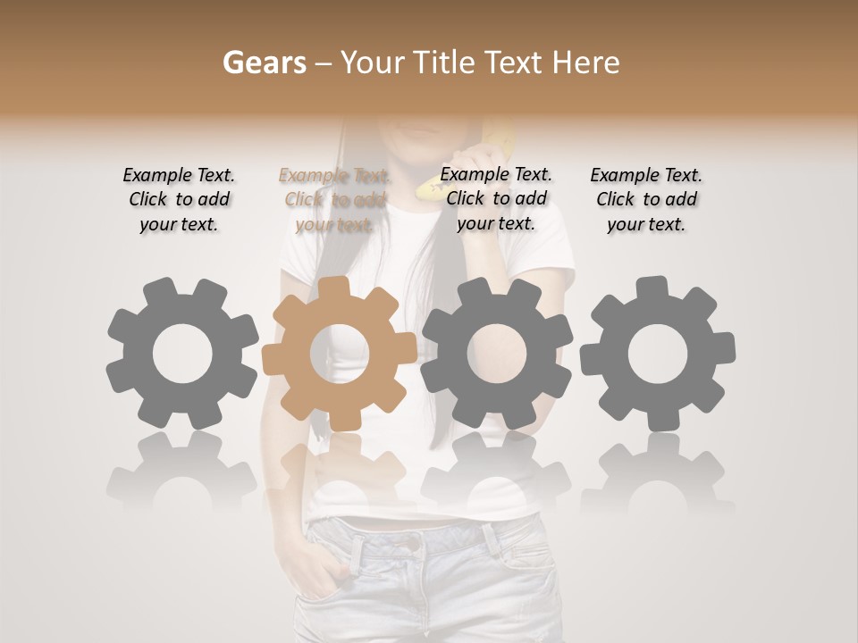 Confused Fun Food PowerPoint Template