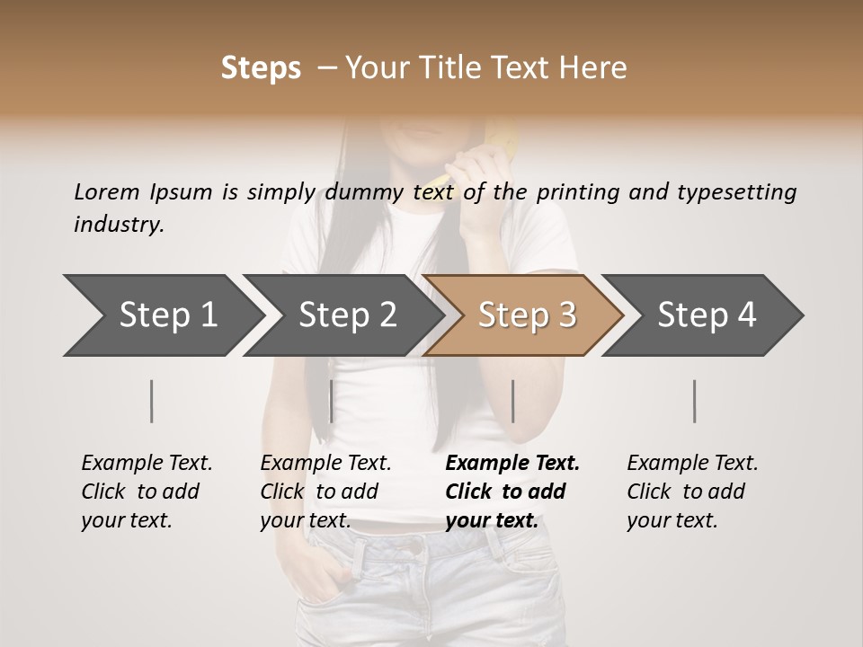 Confused Fun Food PowerPoint Template