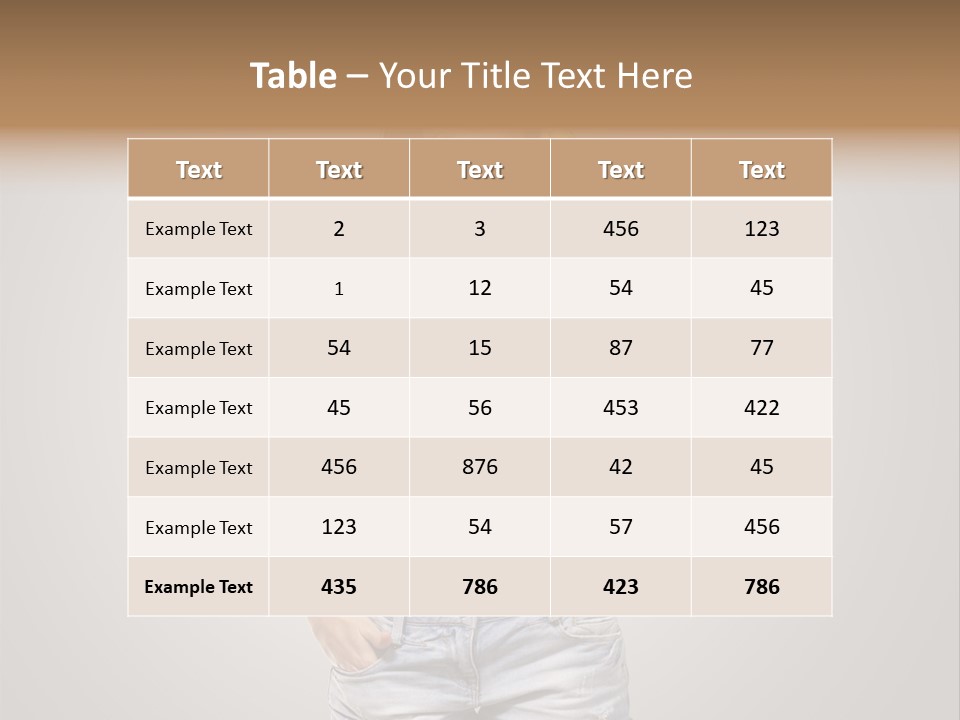 Confused Fun Food PowerPoint Template