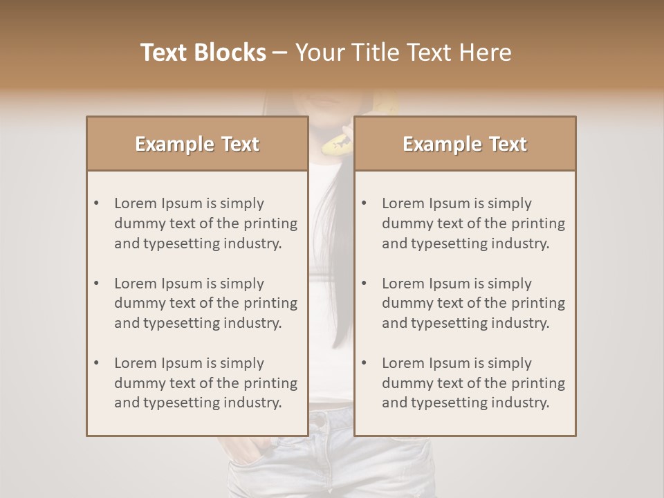 Confused Fun Food PowerPoint Template