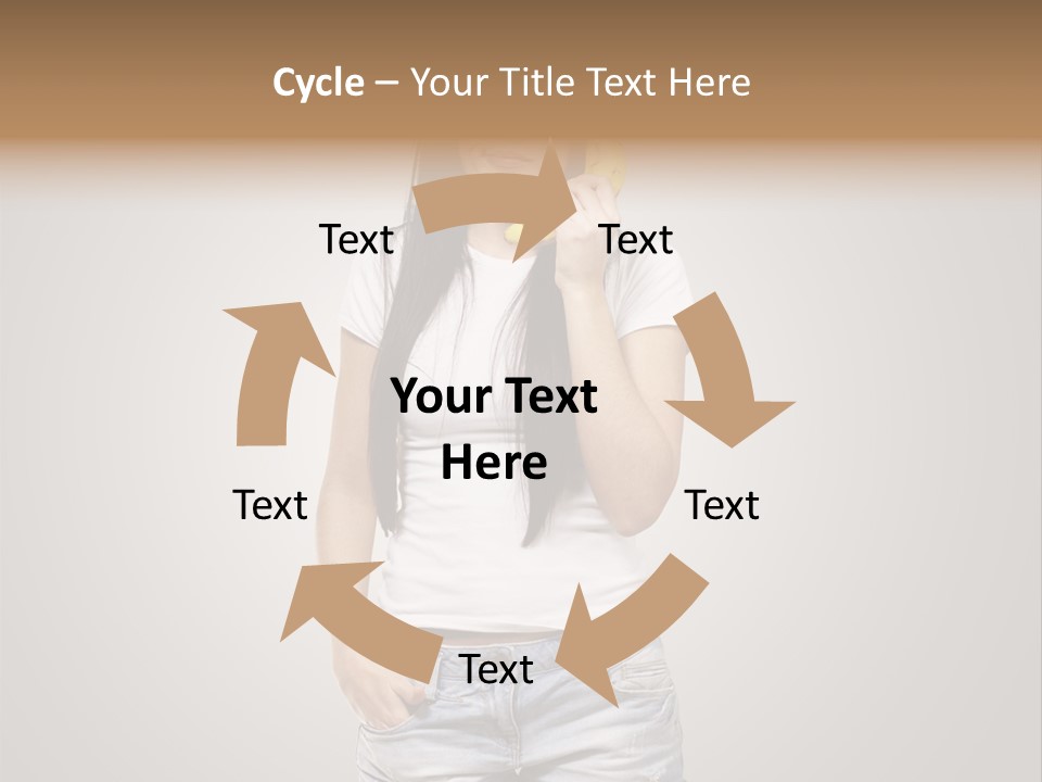 Confused Fun Food PowerPoint Template