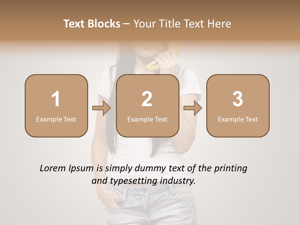 Confused Fun Food PowerPoint Template