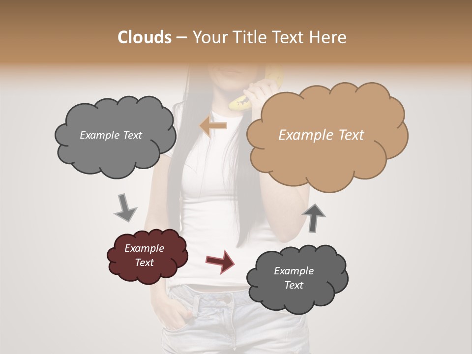 Confused Fun Food PowerPoint Template