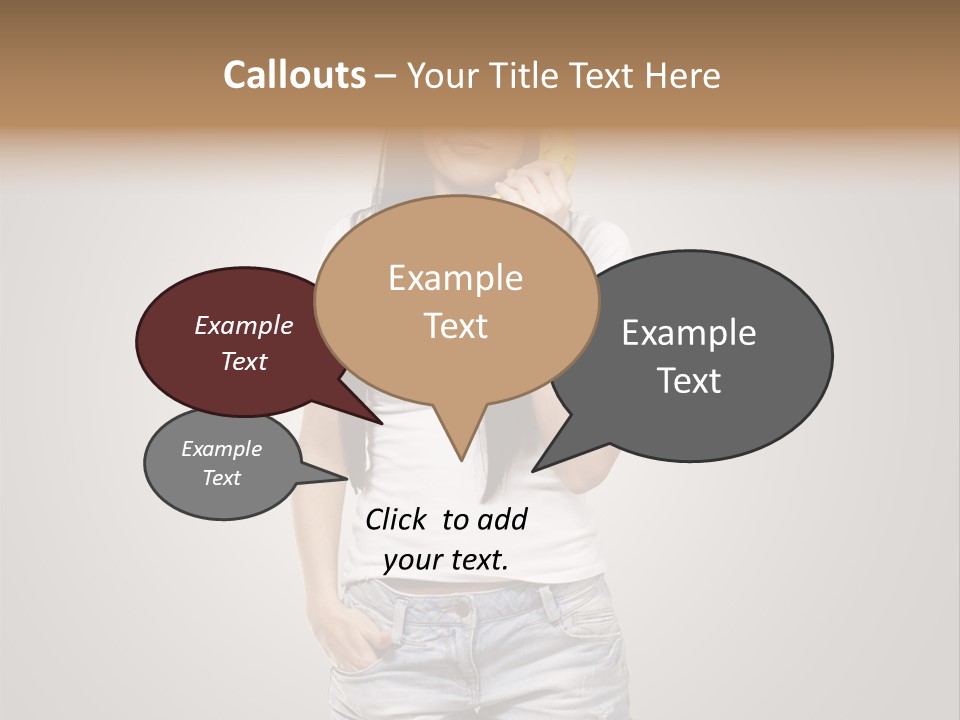 Confused Fun Food PowerPoint Template