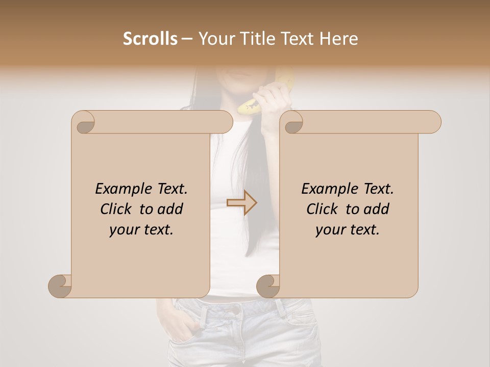Confused Fun Food PowerPoint Template