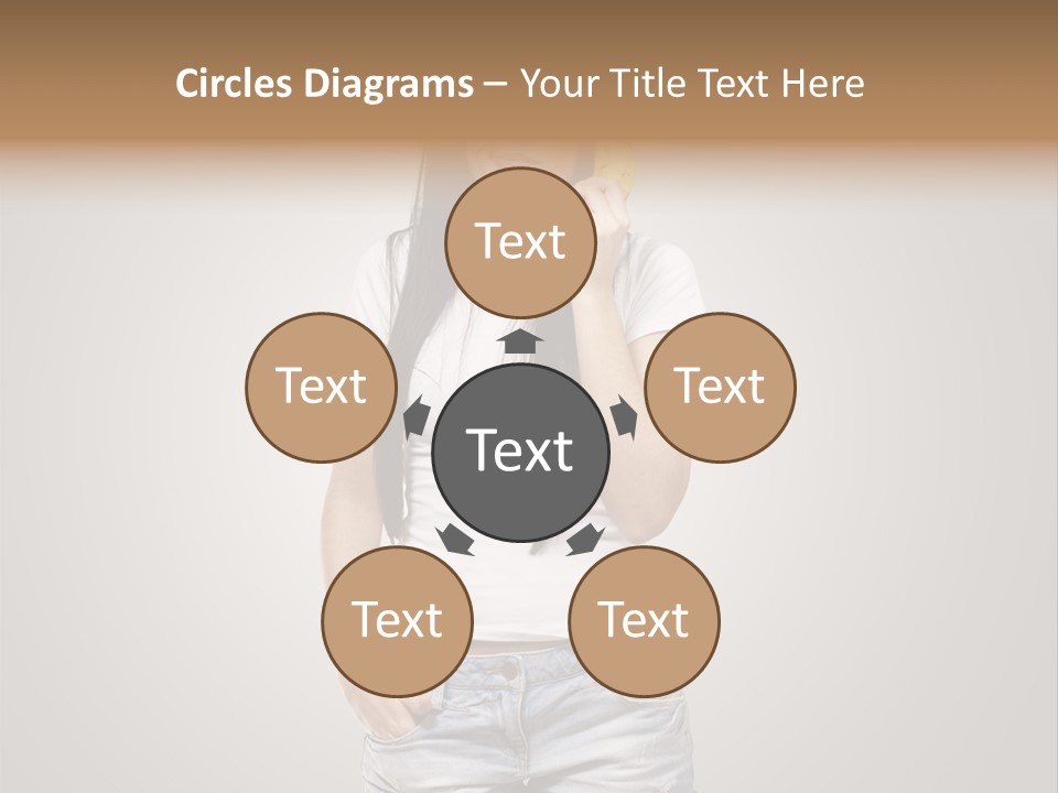 Confused Fun Food PowerPoint Template