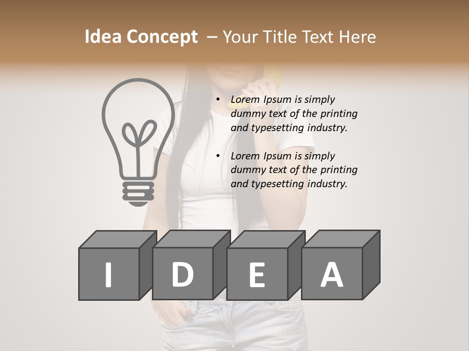 Confused Fun Food PowerPoint Template