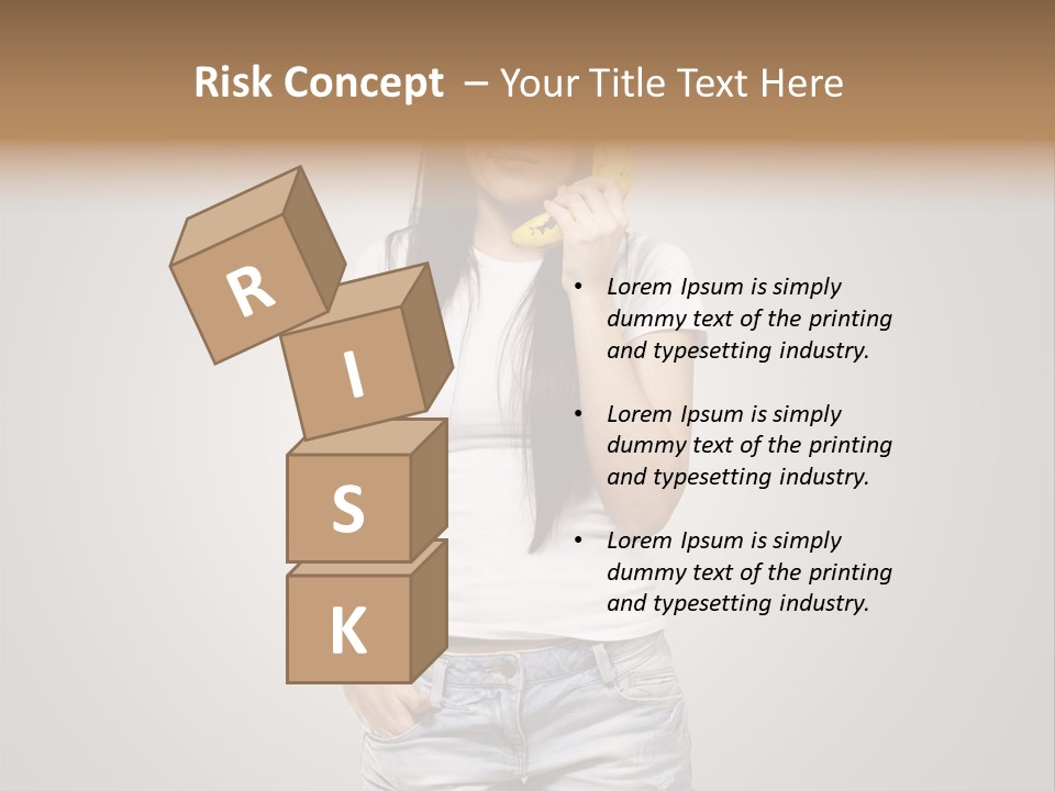 Confused Fun Food PowerPoint Template